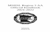 MSHSL Region 3 AA Official Handbook 2021-2022