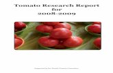 Tomato Research Report for 2008-2009 - University of Florida