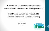 Montana Public Meeting Slide Presentation for HELP and ...