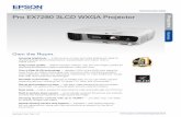 SPECIFICATION SHEET Pro EX7280 3LCD WXGA Projector