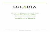 SAFETY, INSTALLATION, AND OPERATIONS MANUAL