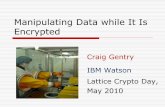 Manipulating Data while It Is Encrypted