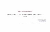 2014 Judicial Clerkship Manual - Texas A&M University