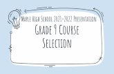 Selection Grade 9 Course - YRDSB