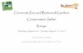 Cincinnati Zoo and Botanical Gardens Conservation Safari Kenya