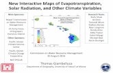 New Interactive Maps of Evapotranspiration, Solar ...