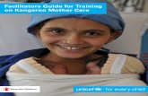 Facilitators Guide for Training on Kangaroo Mother Care