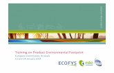 Training on Product Environmental Footprint