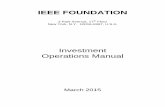 Investment Operations Manual - IEEE Foundation