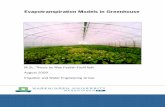 Evapotranspiration Models in Greenhouse - WUR