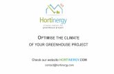 OPTIMISE THE CLIMATE OF YOUR GREENHOUSE PROJECT