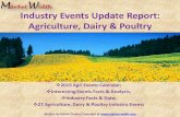 Industry Events Update Report: Agriculture, Dairy & Poultry