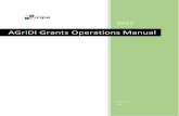 AGriDI Grants Operations Manual - RSIF PASET
