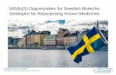 505(b)(2) Opportunities for Swedish Biotechs: Strategies ...