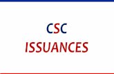 CSC ISSUANCES