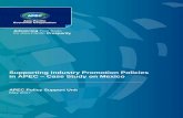 Supporting Industry Promotion Policies in APEC Case Study ...