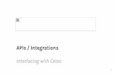 Interfacing with Cetec APIs / Integrations