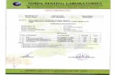 NOIDA TESTING LABORATORIES (An ISO : 9001 : 2015, ISO ...
