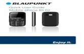 Quick User Guide Mobile phone S 02 - blaupunkt.com
