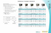 SINGLE-GANG BOXES H1 - Bell Electrical