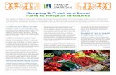 Keeping It Fresh and Local Farm to Hospital Initiatives