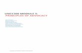 Module 3: Principles of Advocacy
