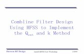 Combline Filter Design Using HFSS to Implement the Qext ...