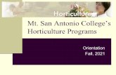 Mt. San Antonio College’s Horticulture Programs