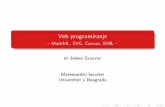 Veb programiranje - University of Belgrade