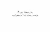 Exercises on software requirements