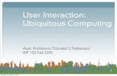 User Interaction: Ubiquitous Computing