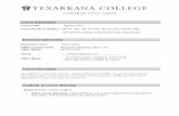 Course Syllabus - Texarkana College