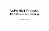 AAPA HMT Proposal