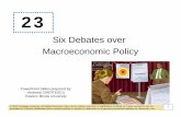 Six Debates over Macroeconomic Policy