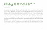 DRAFT Portfolio of Climate Strategies and Actions