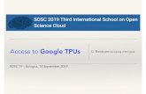 Access to Google TPUs D. Bonacorsi (University of Bologna)