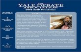 2018-2019 Newsletter - Yale Debate Assoc.