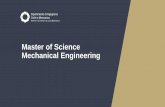 Master of Science Mechanical Engineering