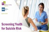 Screening Youth for Suicide Risk - Children's Safety Network