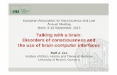 Talking with a brain: Disorders of consciousness and the ...