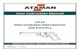 User Instruction Manual AP16 PRECHARGED PNEUMATIC AIR …