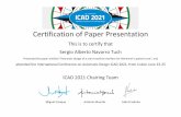 Certification of Paper Presentation