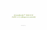 Zendesk REST API v1 (deprecated)