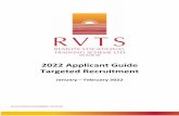 2022 Applicant Guide Targeted Recruitment