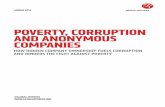 global witness Poverty, CorruPtion and anonymous ComPanies