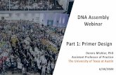 DNA Assembly Webinar Part 1: Primer Design
