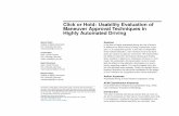 Click or Hold: Usability Evaluation of Maneuver Approval ...