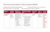 Risk assessment template: COVID 19 updated 06/05/21