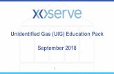 Unidentified Gas (UIG) Education Pack September 2018 - Xoserve