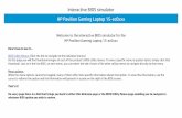 Interactive BIOS simulator HP Pavilion Gaming Laptop 15-ec0xxx